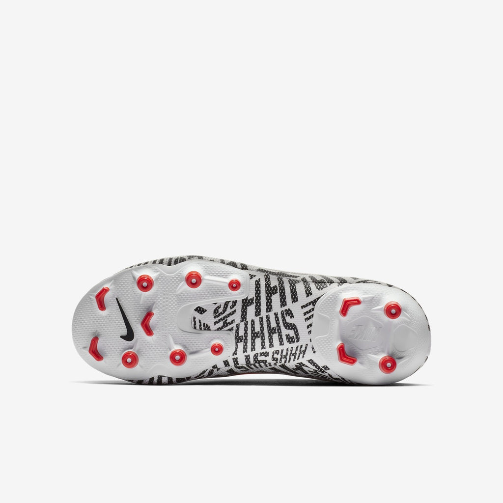 Kid's Neymar Jr. Superfly 6 Academy MG Soccer Cleats - White/Black/Challenge Red - AO2895-170-NIKE by Nike | Available at Niky's Sports