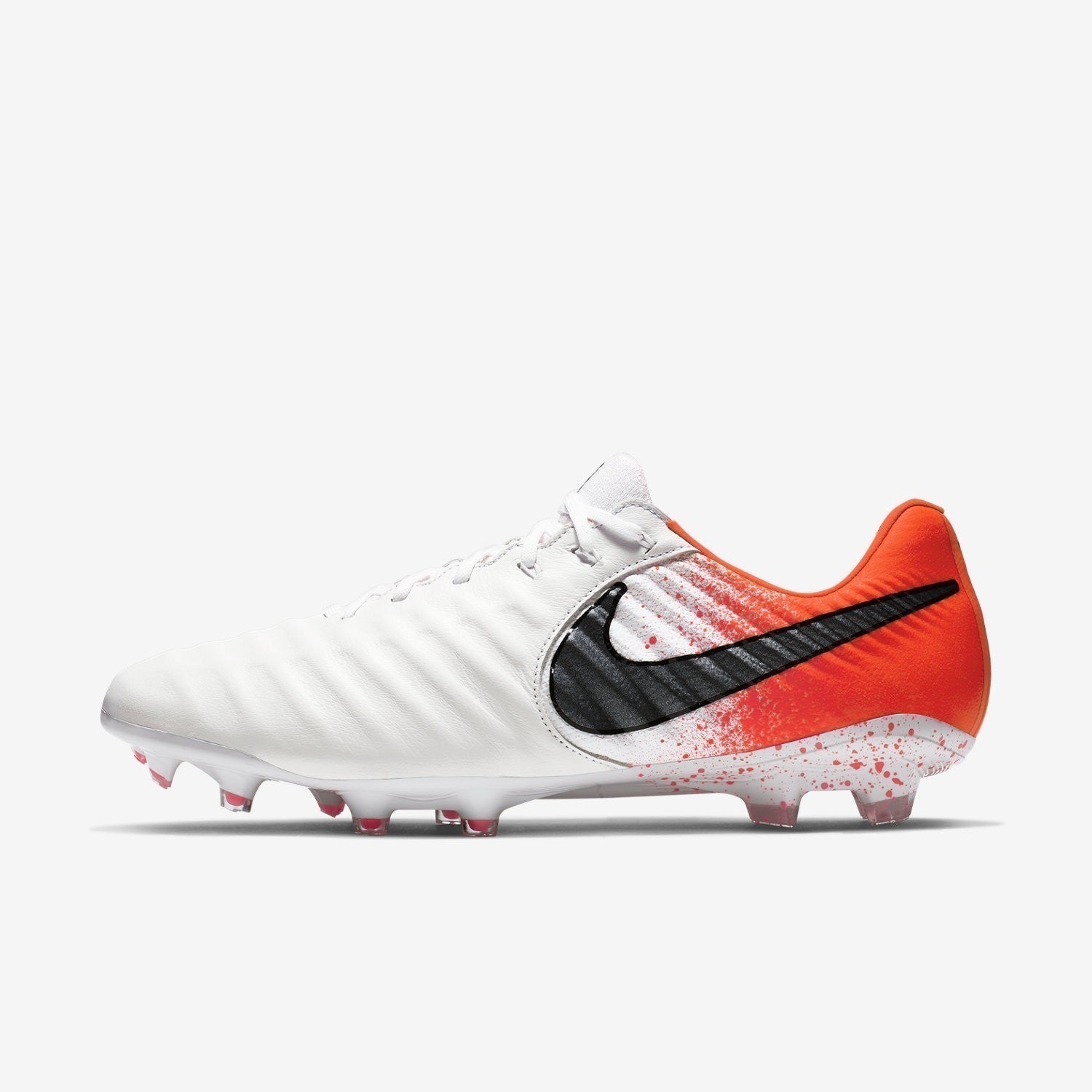Men's Tiempo Legend 7 Elite FG Cleats - White/Hyper Crimson/Black - AH7238-118-NIKE by Nike | Available at Niky's Sports