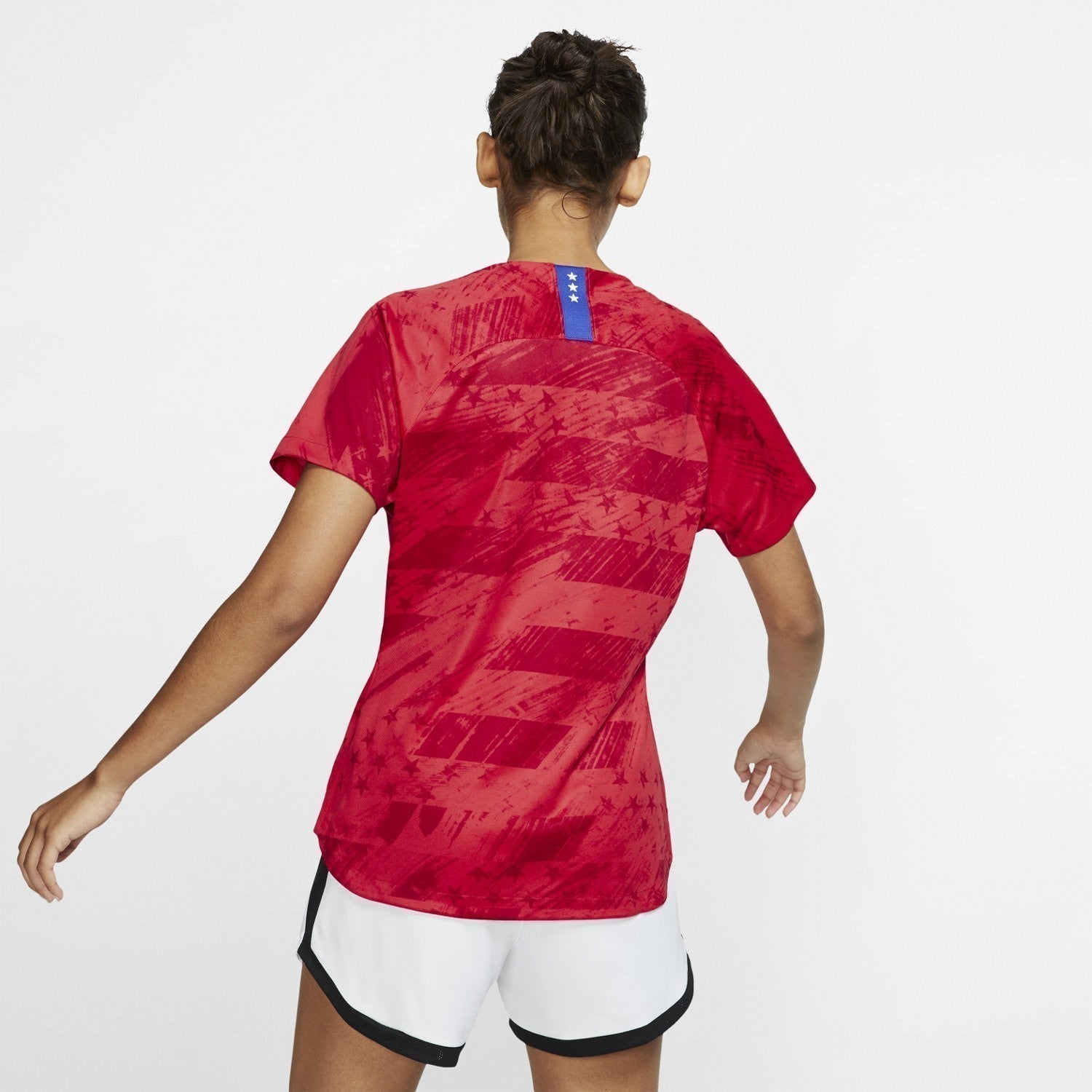 Women's USA 2019 Away Stadium Jersey - Speed Red/Bright Blue/Bright Blue - AJ4397-688-NIKE by Nike | Available at Niky's Sports