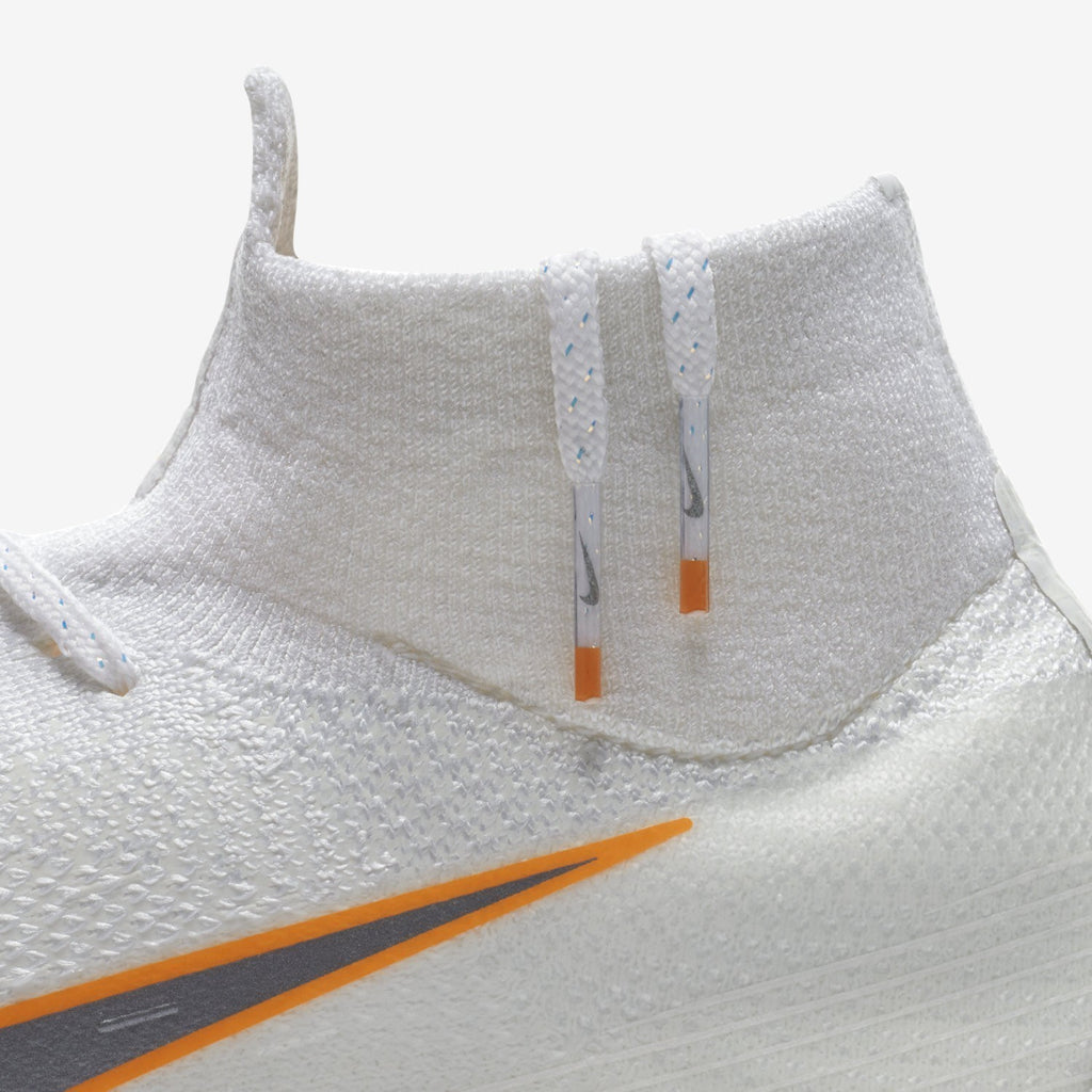 Mercurial Superfly 6 360 Elite FG Soccer Cleats - White/Total Orange/Grey - AH7365-107-NIKE by Nike | Available at Niky's Sports