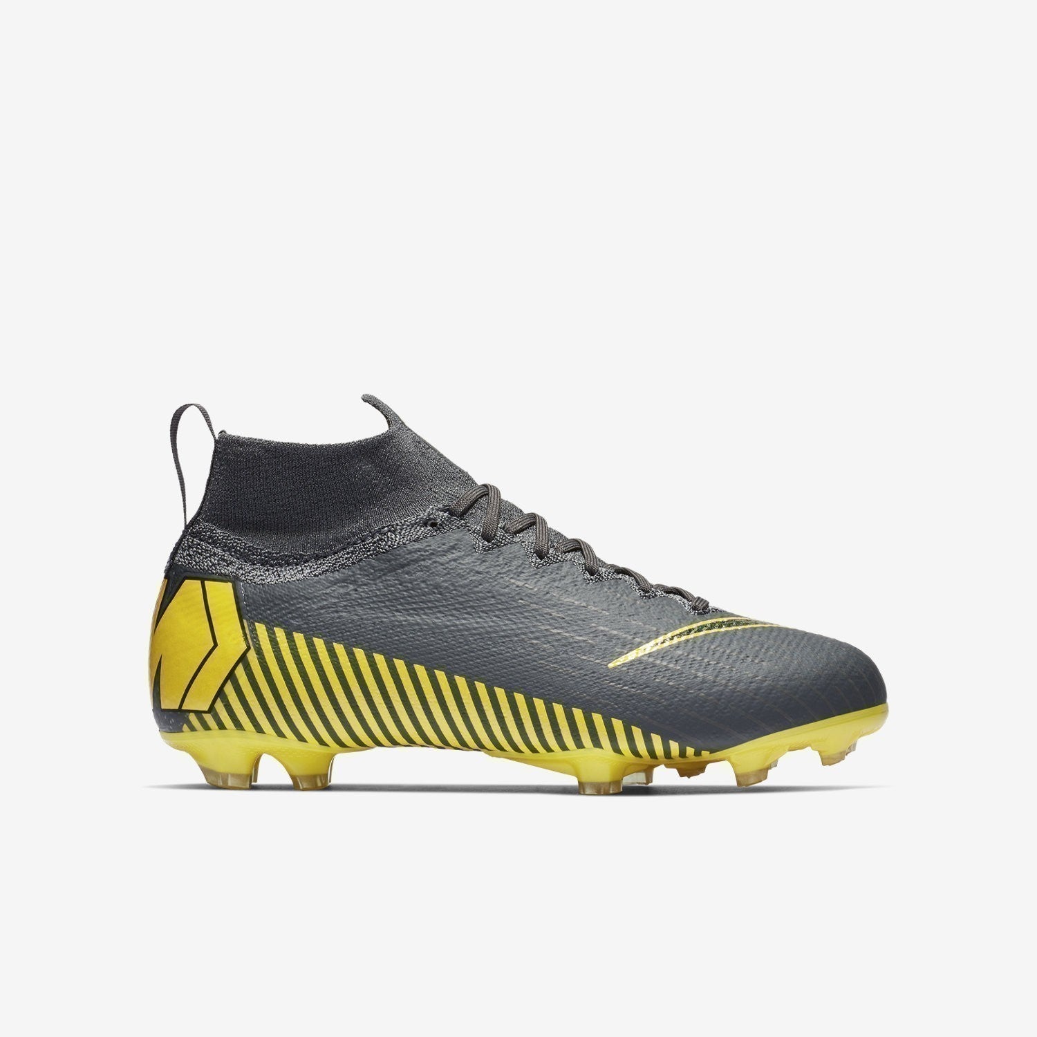 Kid's Superfly 6 Elite FG Soccer Cleats - Dark Grey/Dark Grey/Black - AH7340-070-NIKE by Nike | Available at Niky's Sports