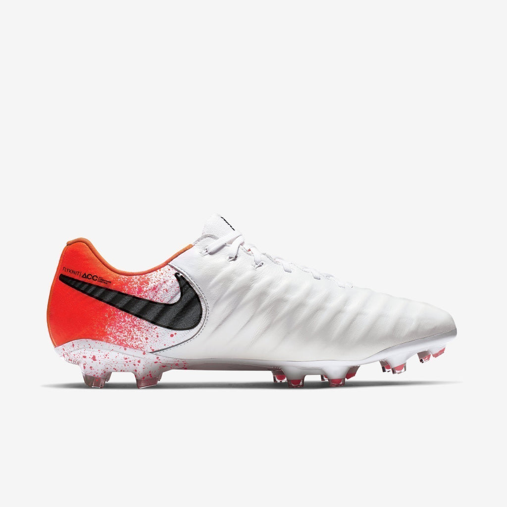 Men's Tiempo Legend 7 Elite FG Cleats - White/Hyper Crimson/Black - AH7238-118-NIKE by Nike | Available at Niky's Sports