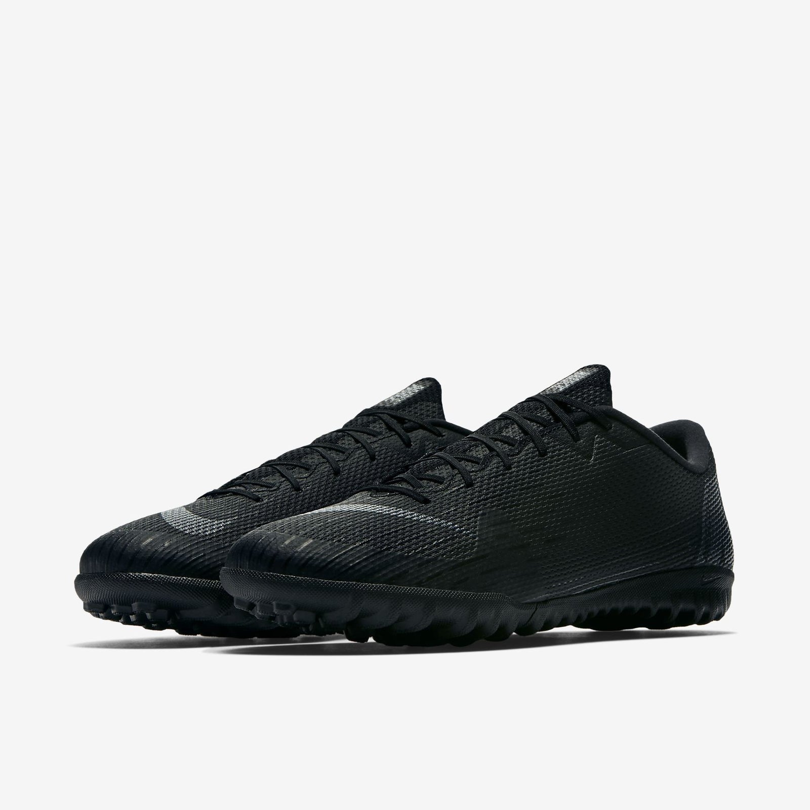 Men's MercurialX Vapor 12 Academy TF Soccer Shoes - Black