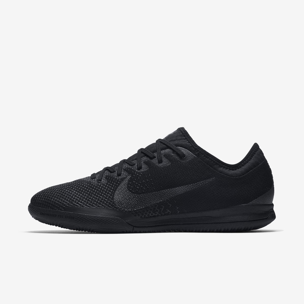 Men's Vapor 12 Pro IN Soccer Shoes - Black/Light Crimson - AH7387-001-NIKE by Nike | Available at Niky's Sports