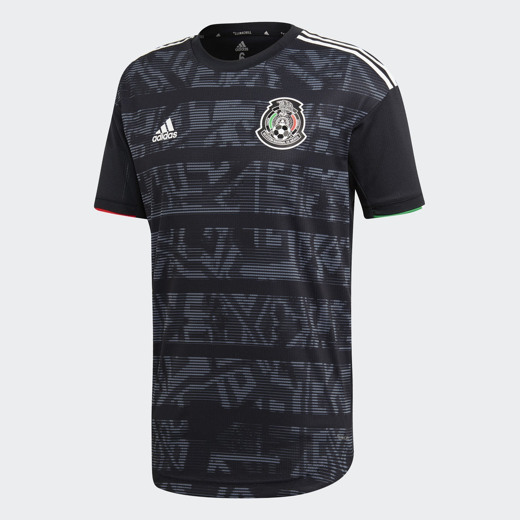 Men's Mexico 2019 Home Authentic Jersey - Black/White - FJ4428-ADIDAS by Adidas | Available at Niky's Sports