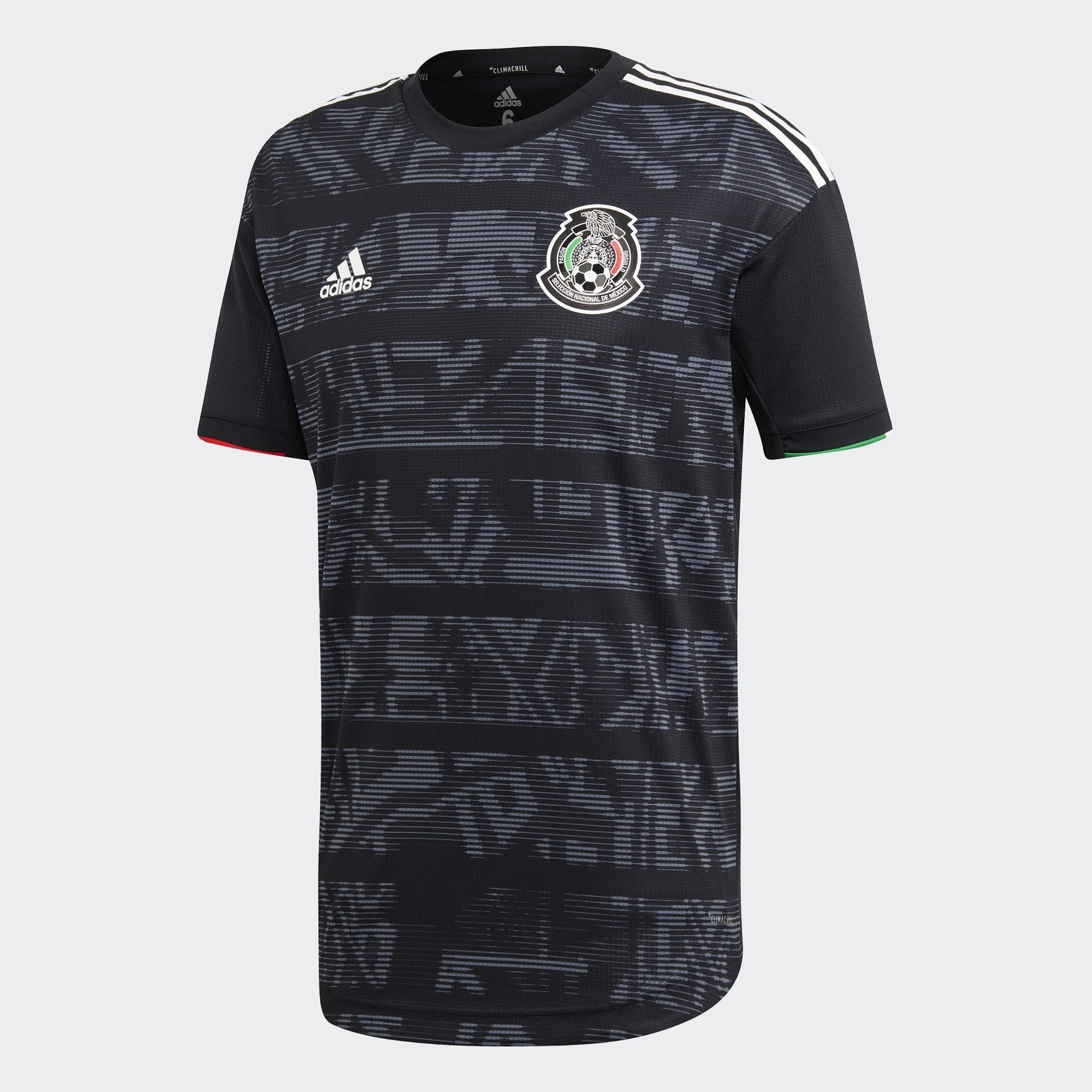Men's Mexico 2019 Home Authentic Jersey - Black/White