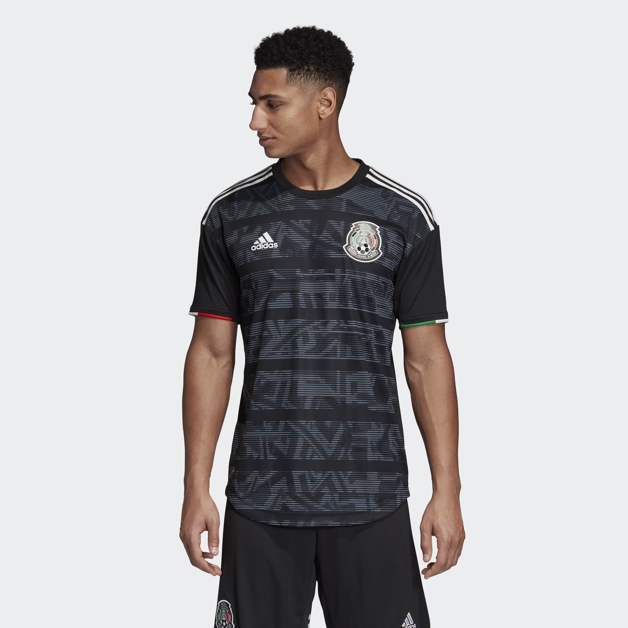 Men's Mexico 2019 Home Authentic Jersey - Black/White