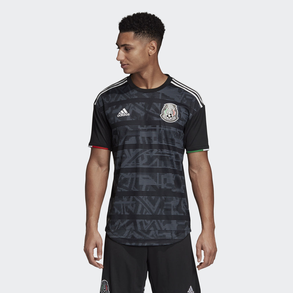 Men's Mexico 2019 Home Authentic Jersey - Black/White - FJ4428-ADIDAS by Adidas | Available at Niky's Sports