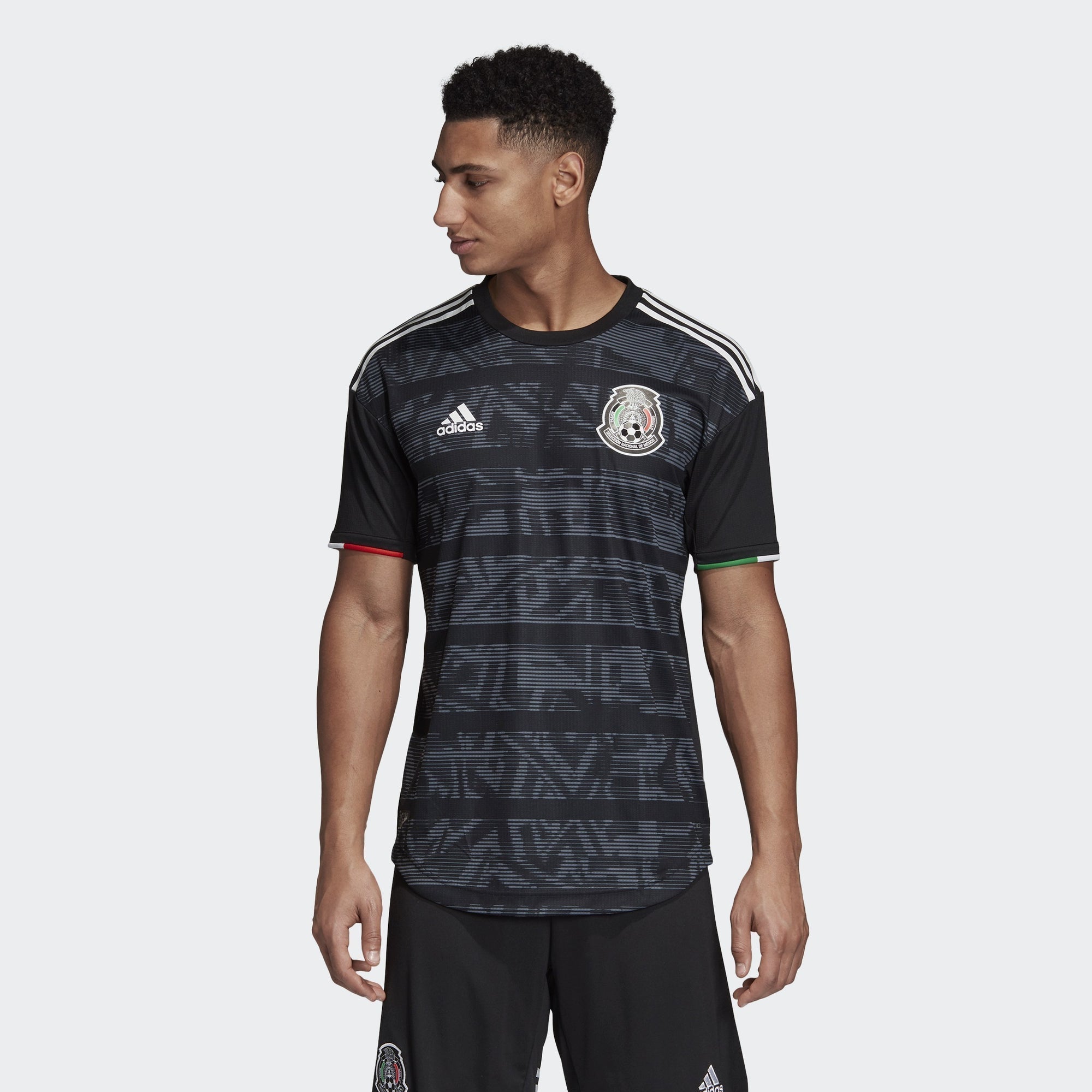 Men's Mexico 2019 Home Authentic Jersey - Black/White - FJ4428-ADIDAS by Adidas | Available at Niky's Sports
