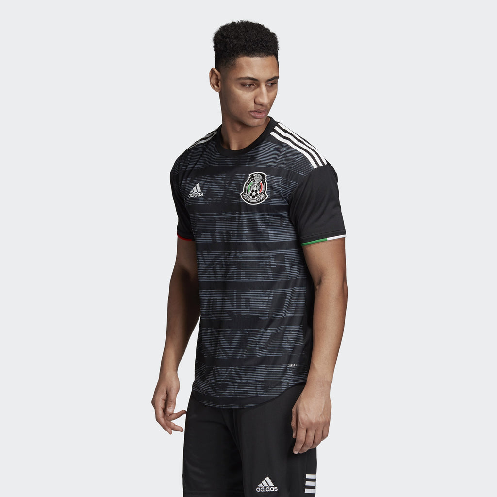Men's Mexico 2019 Home Authentic Jersey - Black/White - FJ4428-ADIDAS by Adidas | Available at Niky's Sports