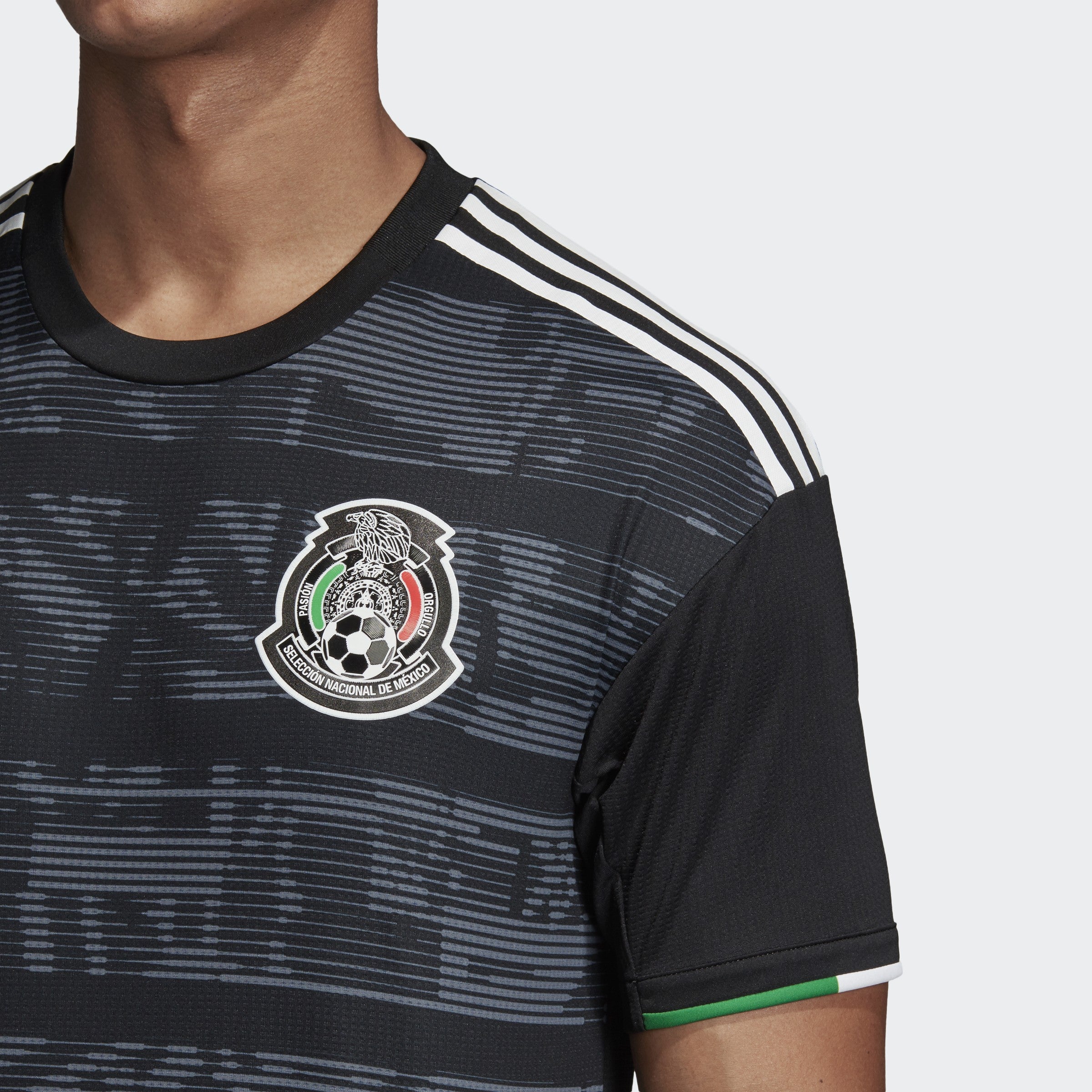 Men's Mexico 2019 Home Authentic Jersey - Black/White - FJ4428-ADIDAS by Adidas | Available at Niky's Sports