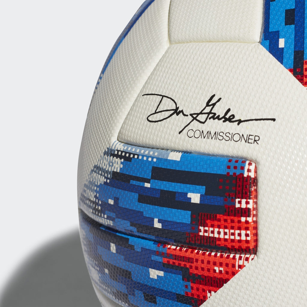 MLS 18 Official Game Ball - White/Blue/Red - CF0010-ADIDAS by Adidas | Available at Niky's Sports
