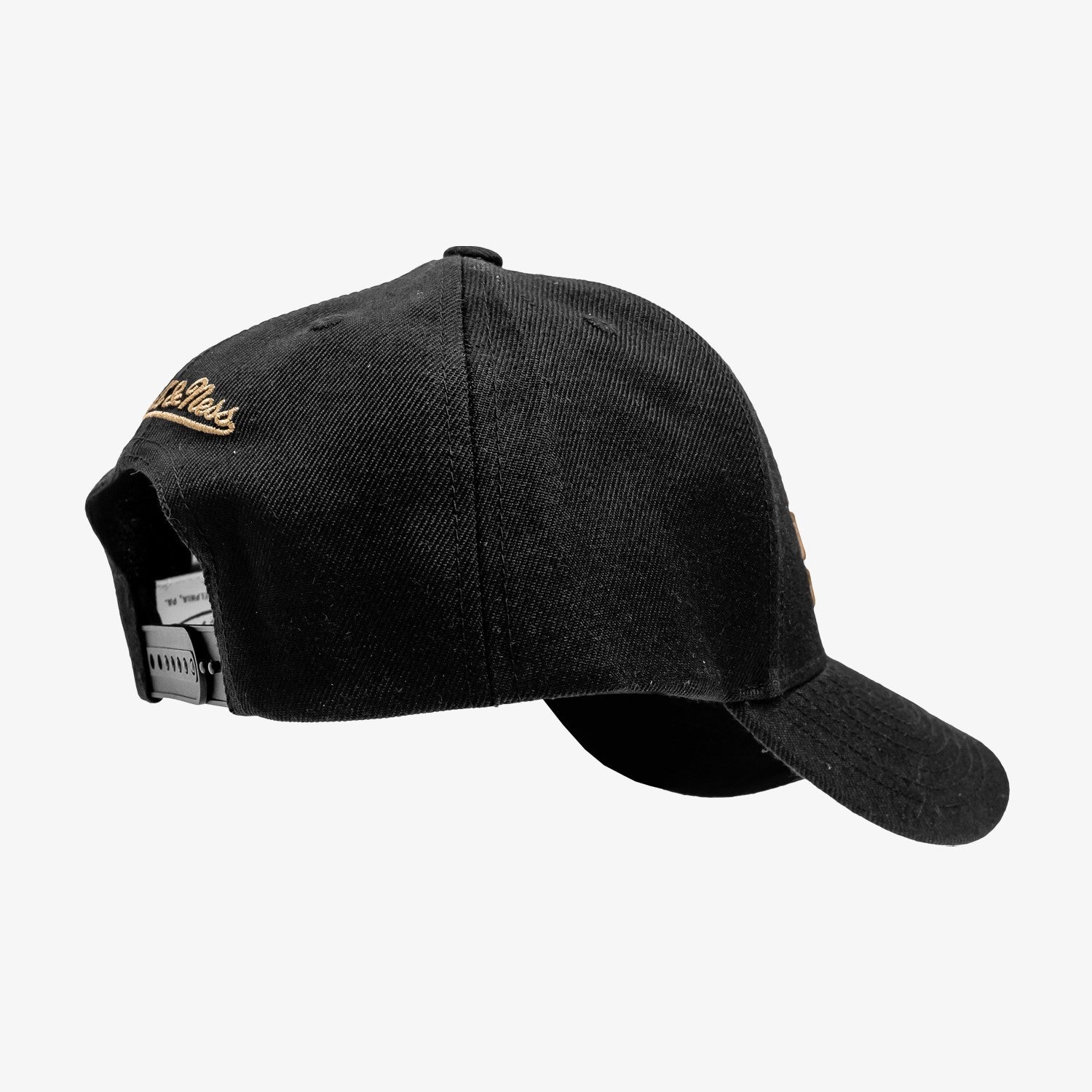 LAFC Flat Script Snapback - Black/Gold