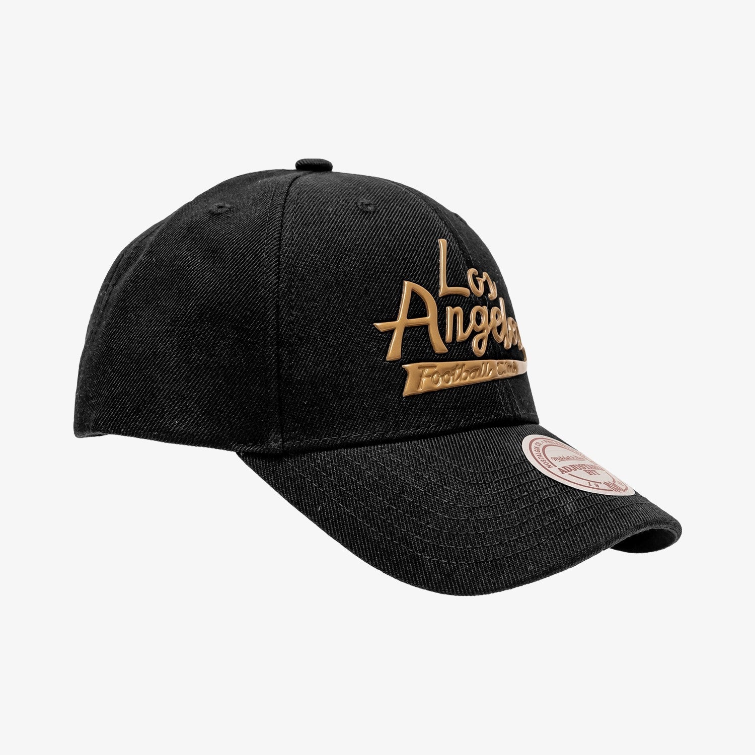 LAFC Flat Script Snapback - Black/Gold
