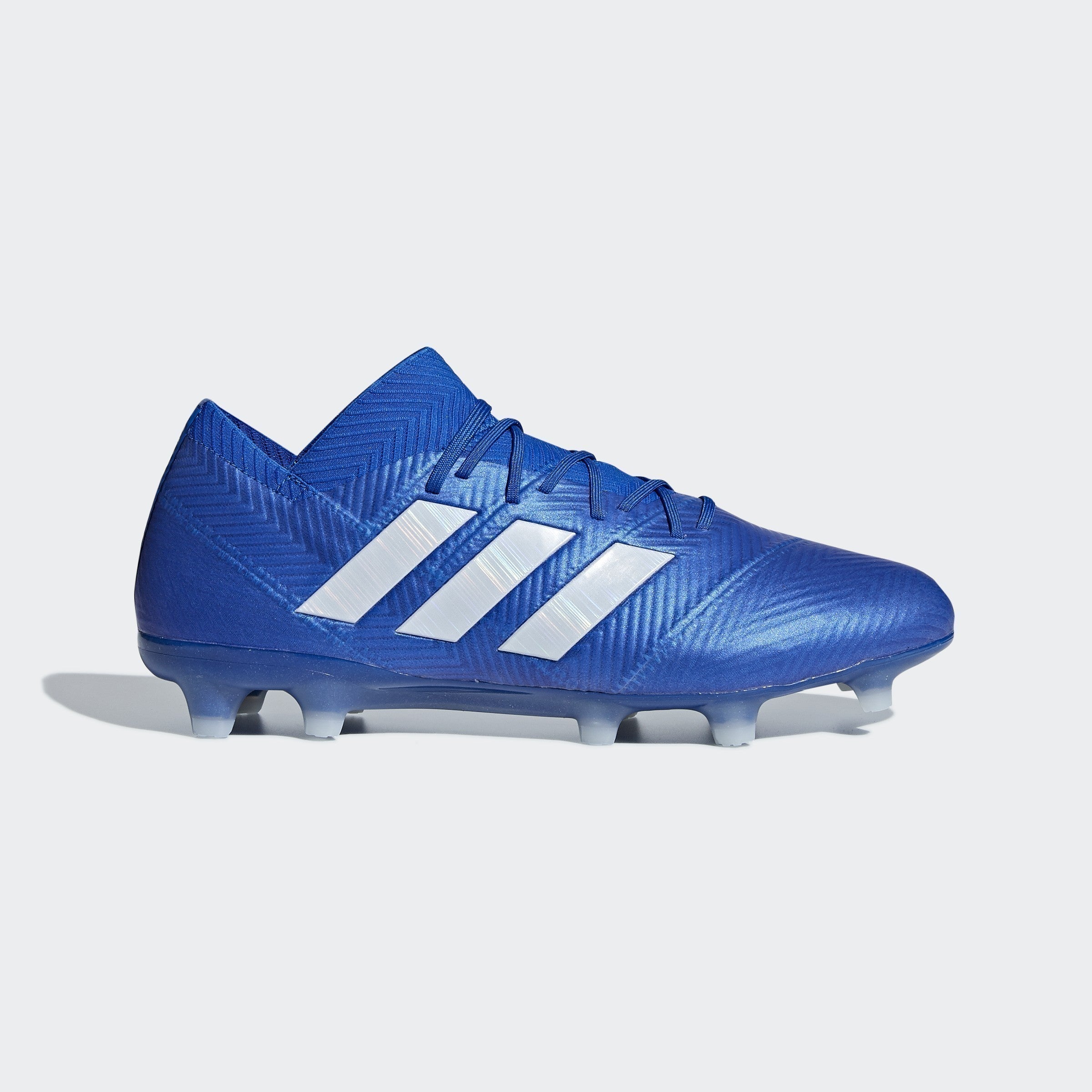 Nemeziz 18.1 FG Soccer Cleats - White/Black/Blue