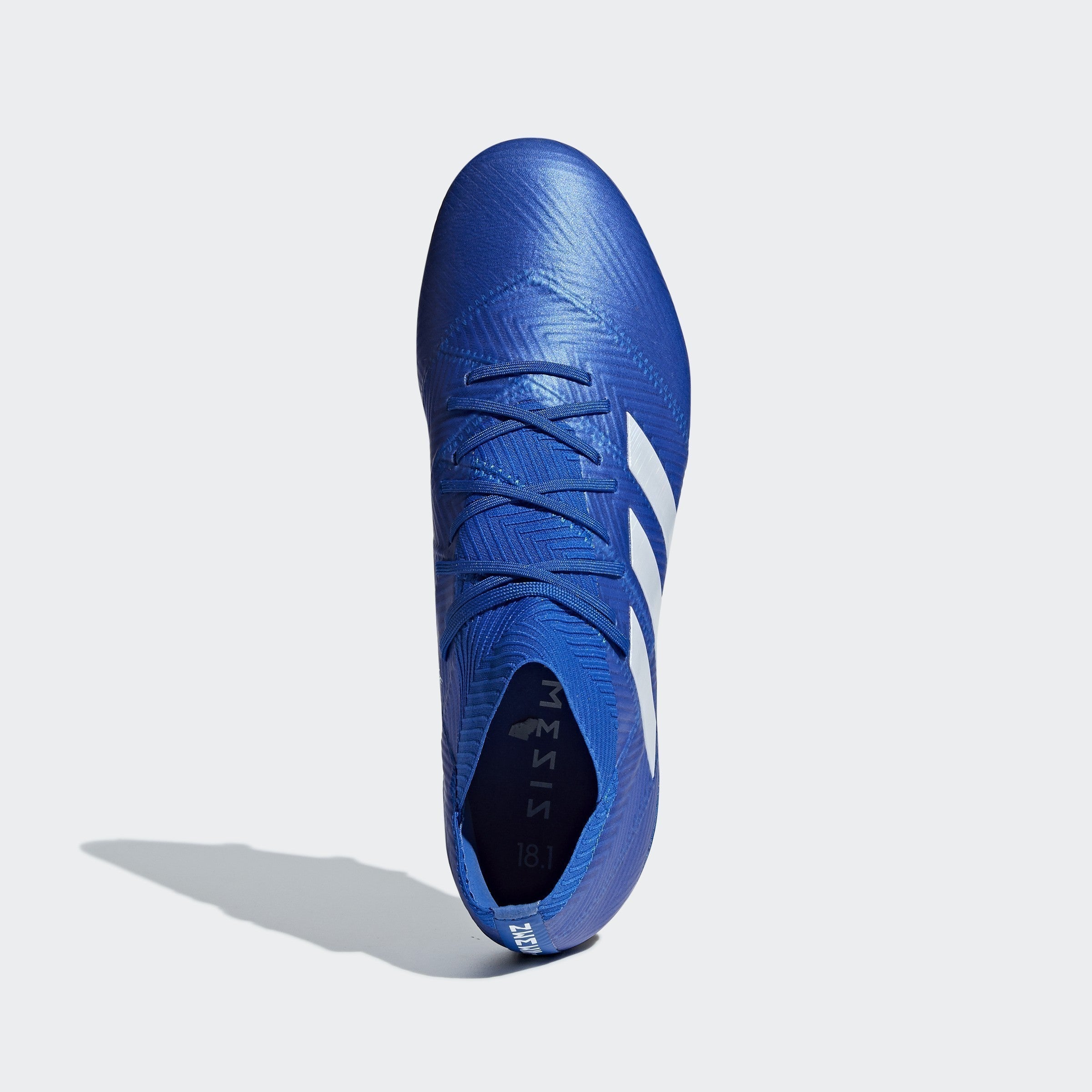 Nemeziz 18.1 FG Soccer Cleats - White/Black/Blue