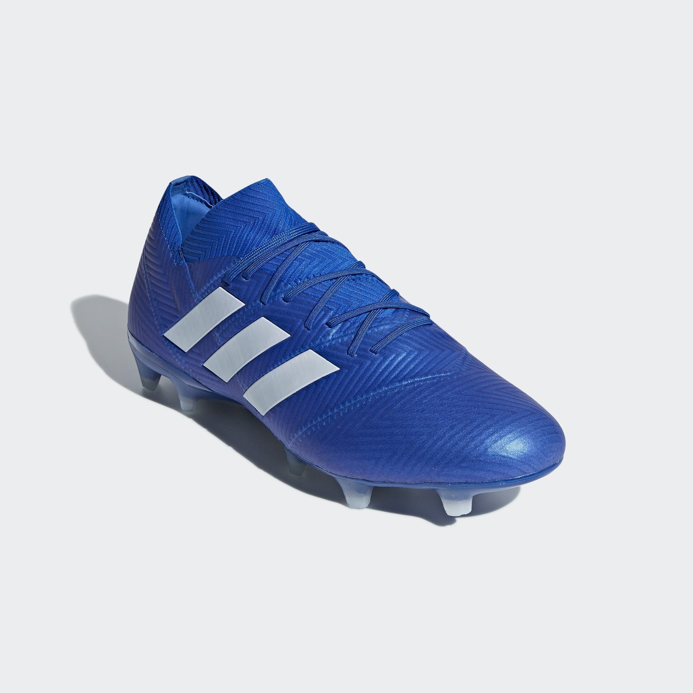 Nemeziz 18.1 FG Soccer Cleats - White/Black/Blue