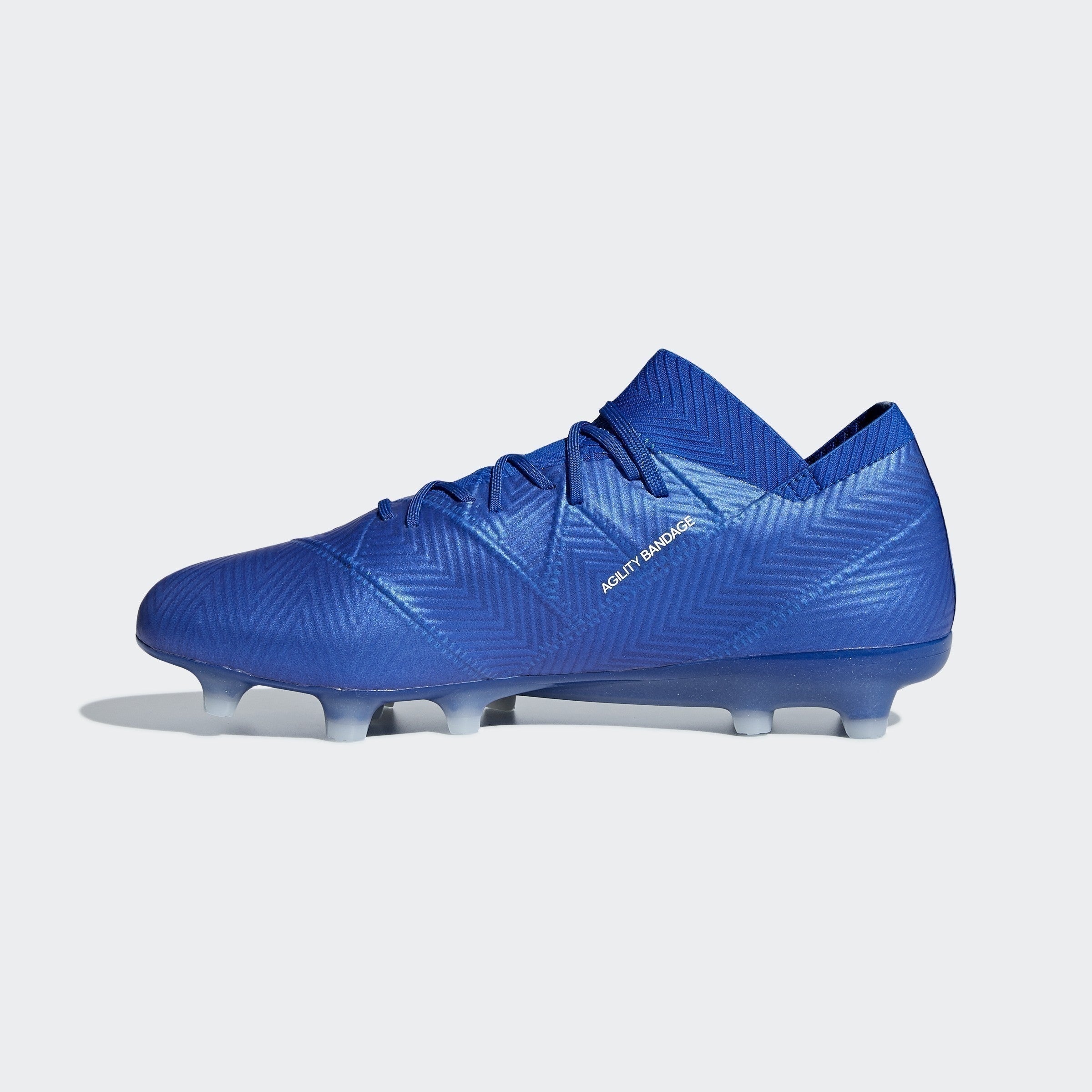 Nemeziz 18.1 FG Soccer Cleats - White/Black/Blue
