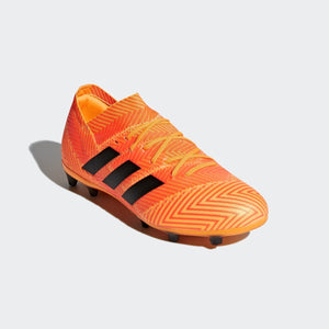Kid s Nemeziz 18.1 FG Soccer Cleats Zest Core Black Solar Red