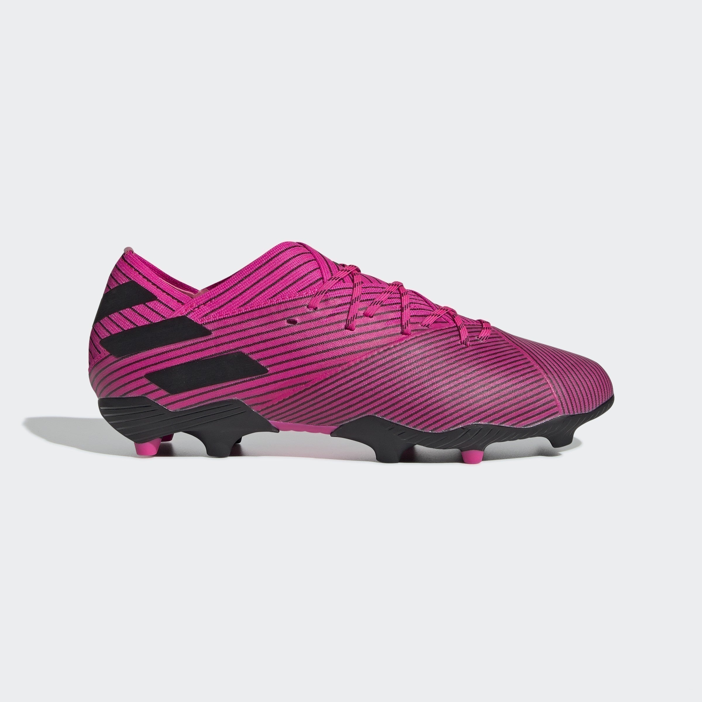 Nemeziz 19.1 FG Kid's Cleats - Shock Pink/Core Black - F99956-ADIDAS by Adidas | Available at Niky's Sports