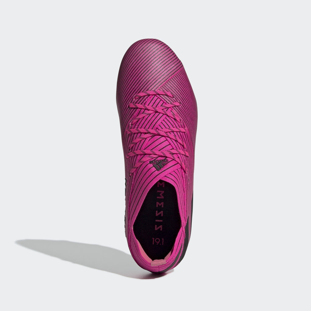 Nemeziz 19.1 FG Kid's Cleats - Shock Pink/Core Black - F99956-ADIDAS by Adidas | Available at Niky's Sports