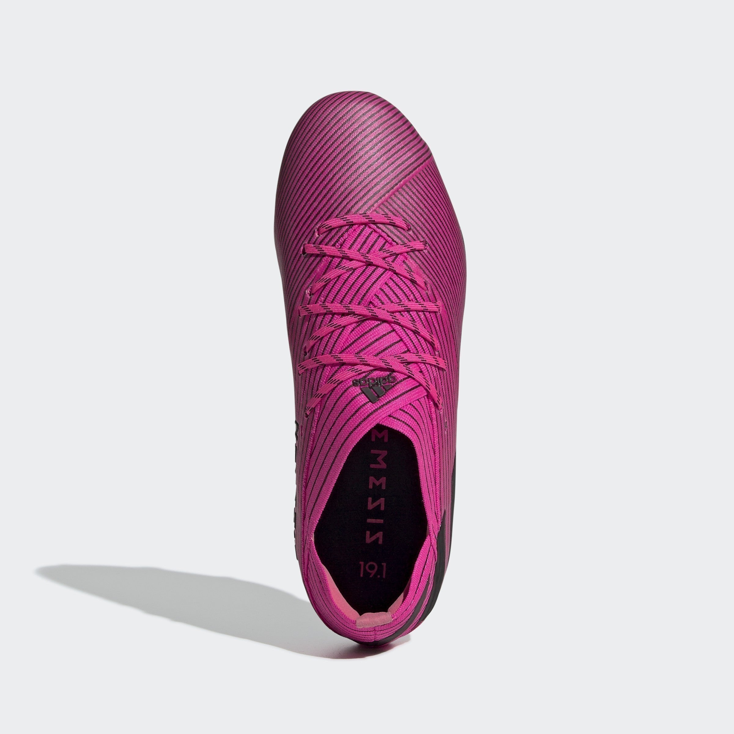 Nemeziz 19.1 FG Kid's Cleats - Shock Pink/Core Black - F99956-ADIDAS by Adidas | Available at Niky's Sports