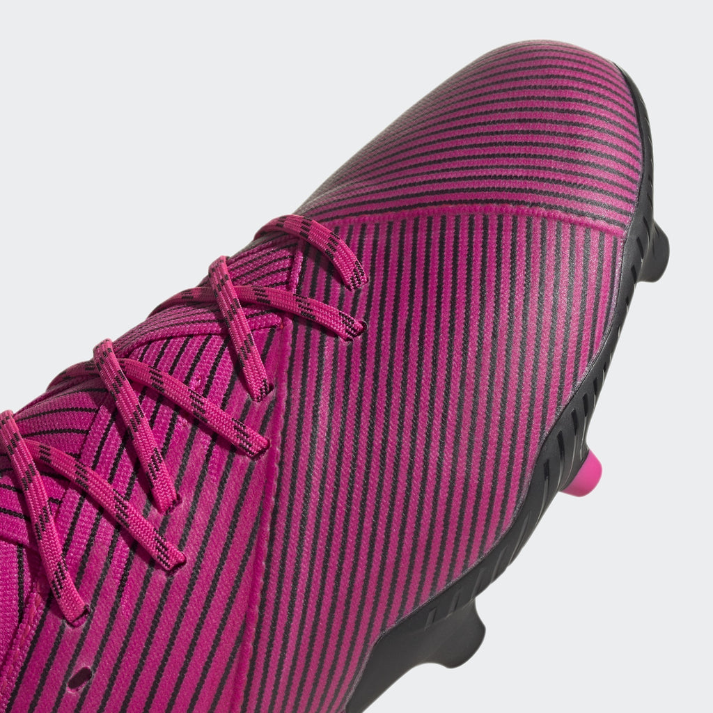 Nemeziz 19.1 FG Kid's Cleats - Shock Pink/Core Black - F99956-ADIDAS by Adidas | Available at Niky's Sports