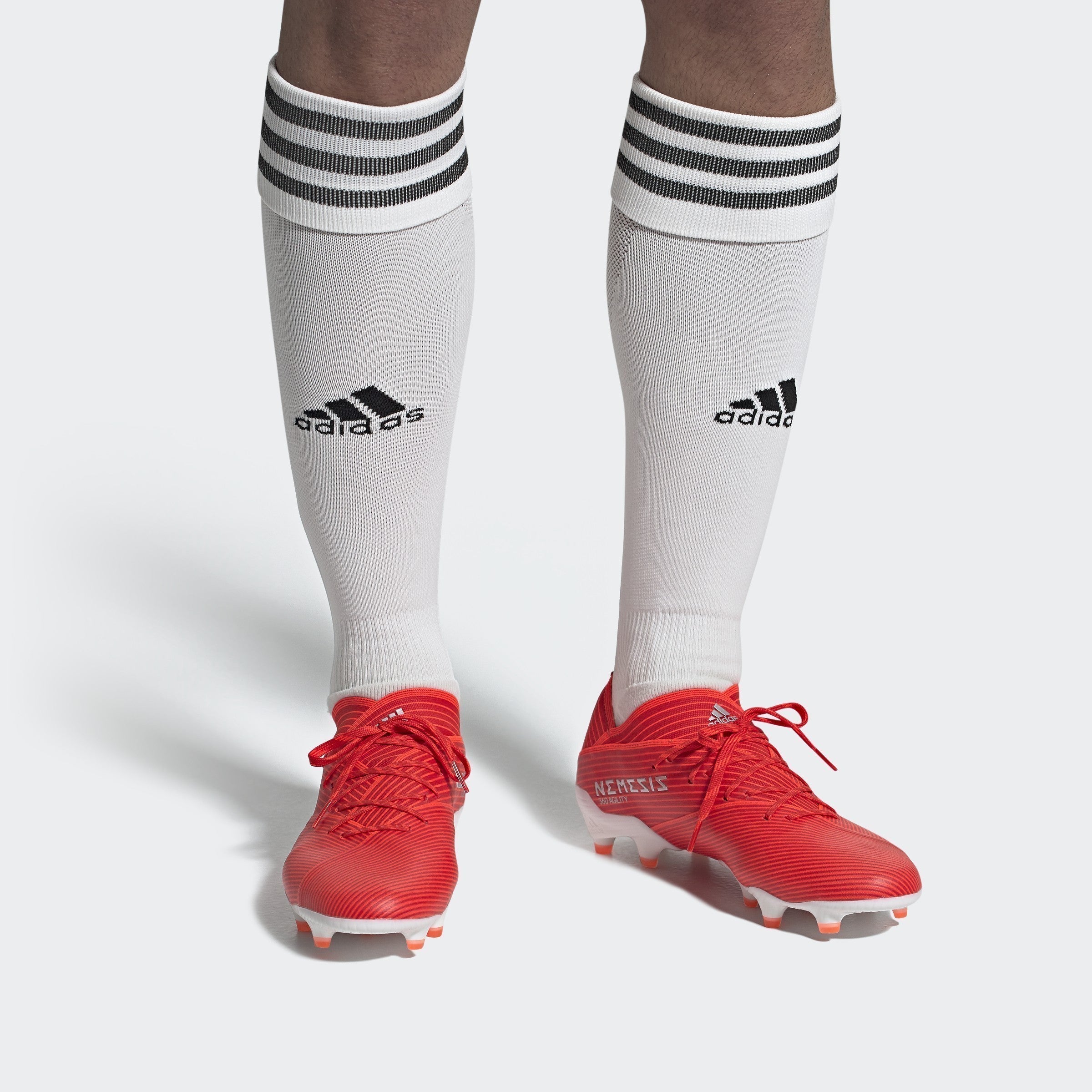 Nemeziz 19.1 FG Men's Cleats - Active Red/Silver Metallic/Solar Red - F34408-ADIDAS by Adidas | Available at Niky's Sports