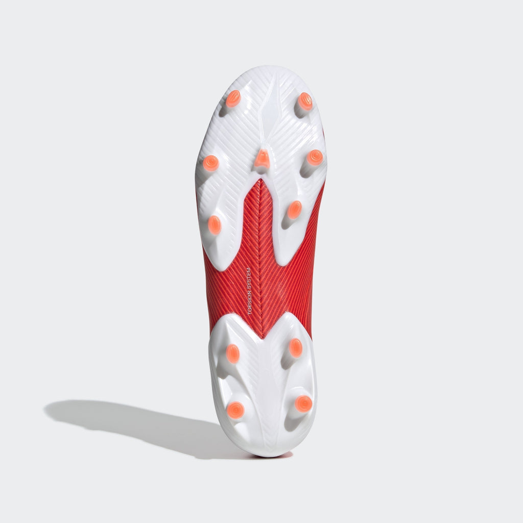 Nemeziz 19.1 FG Men's Cleats - Active Red/Silver Metallic/Solar Red - F34408-ADIDAS by Adidas | Available at Niky's Sports