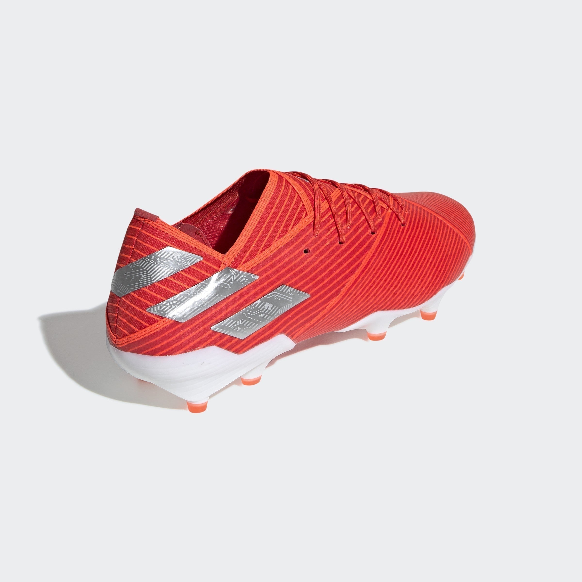Nemeziz 19.1 FG Men's Cleats - Active Red/Silver Metallic/Solar Red - F34408-ADIDAS by Adidas | Available at Niky's Sports