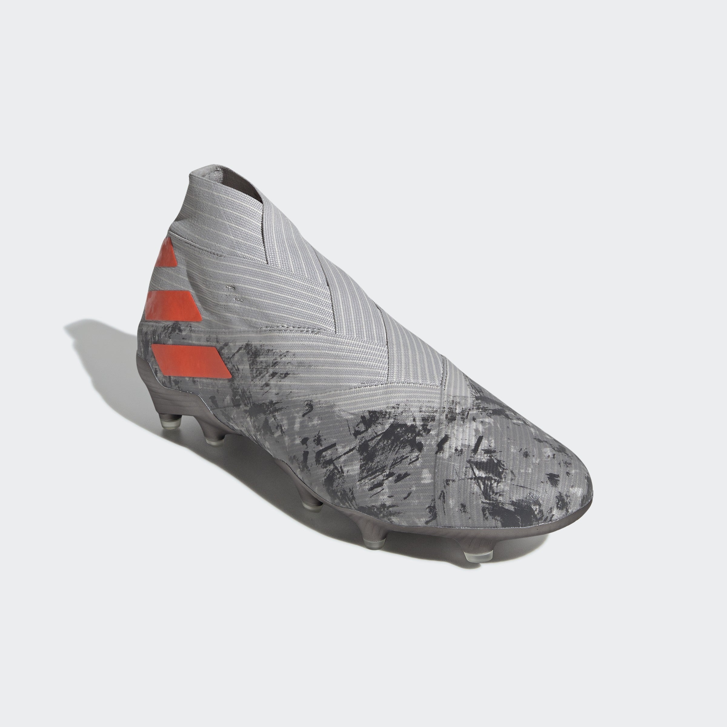 Nemeziz 19+ FG Cleats- Grey Two / Solar Orange / Chalk White - EF8280-ADIDAS by Adidas | Available at Niky's Sports