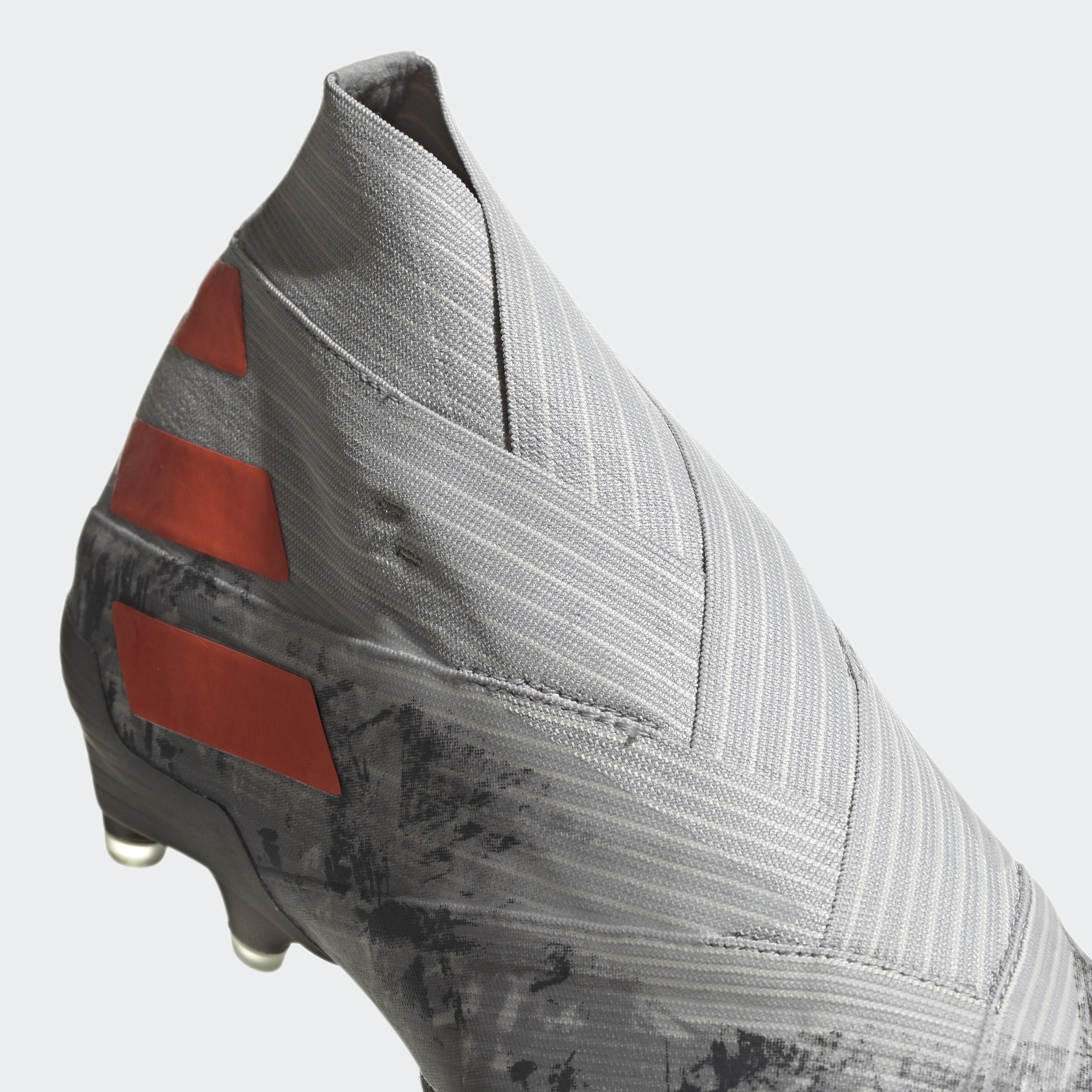 Nemeziz 19+ FG Cleats- Grey Two / Solar Orange / Chalk White - EF8280-ADIDAS by Adidas | Available at Niky's Sports