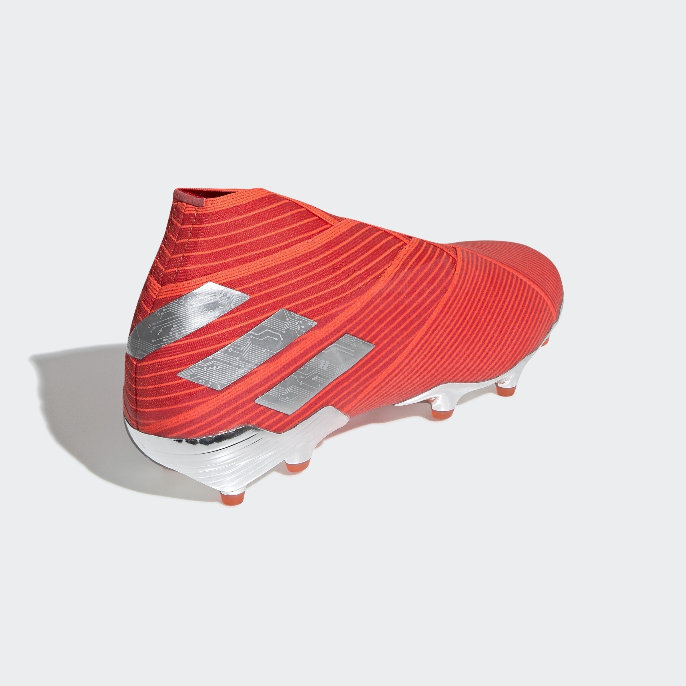 Nemeziz 19 FG Men s Cleats Active Red Silver Metallic Solar Red