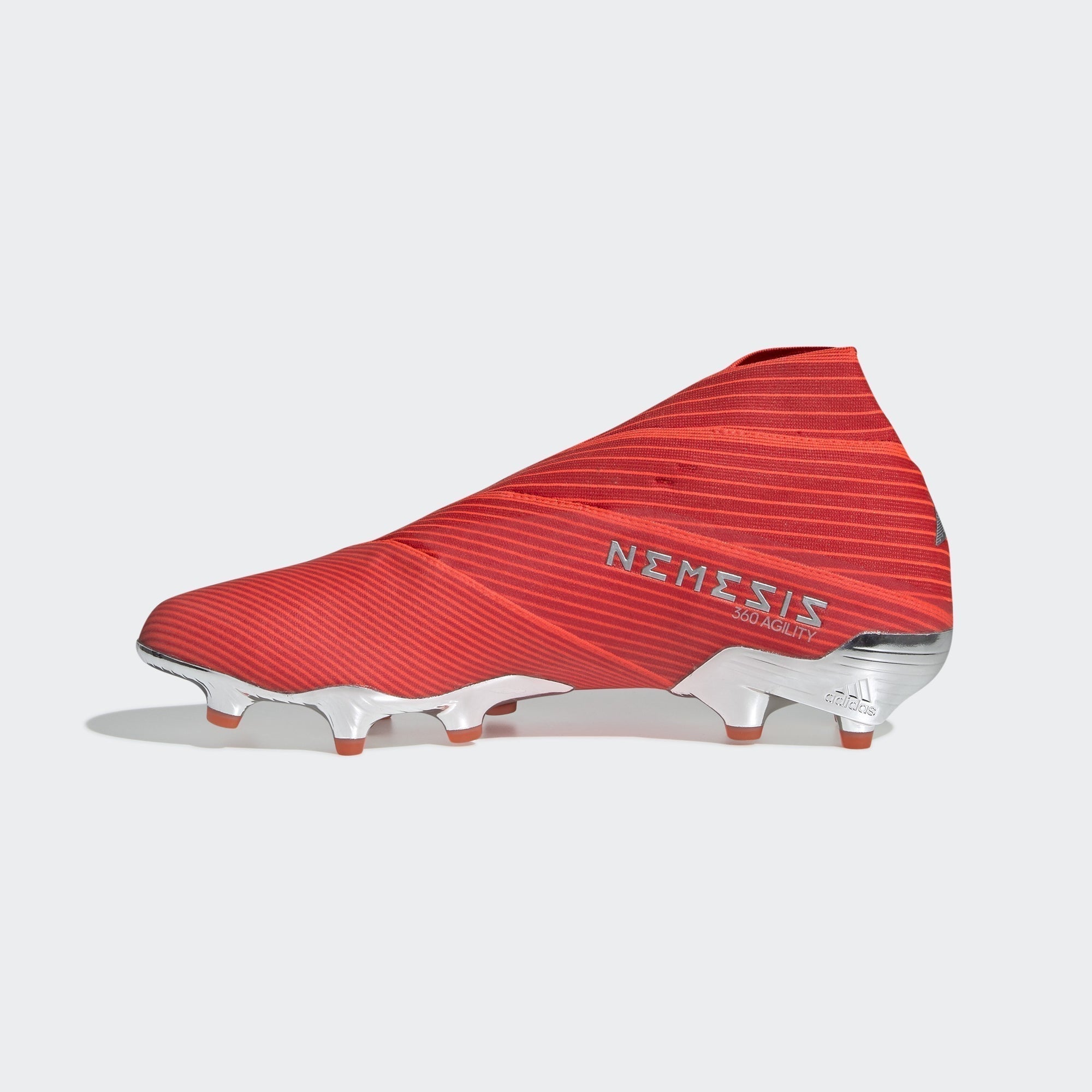 Nemeziz 19+ FG Men's Cleats - Active Red/Silver Metallic/Solar Red