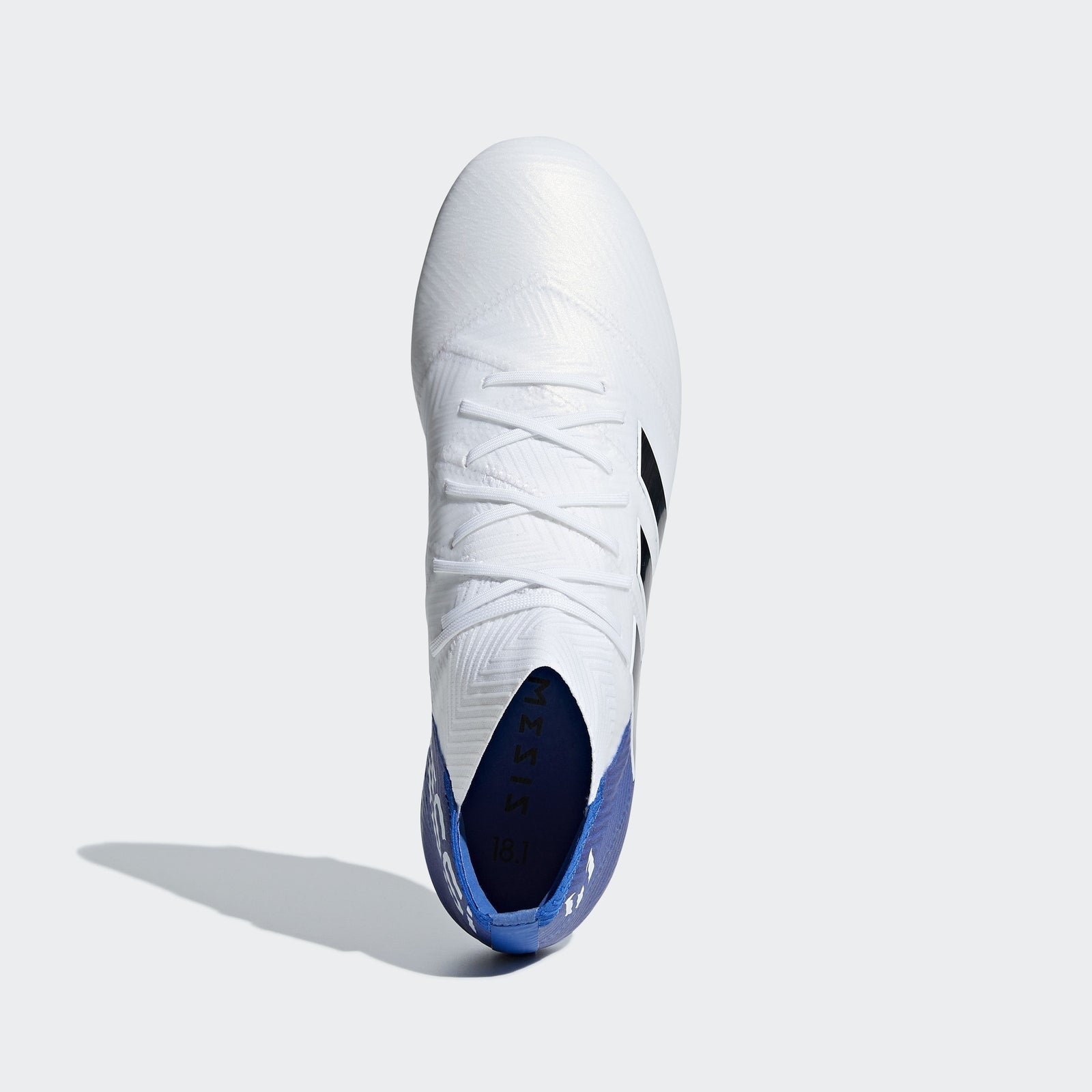 Nemeziz Messi 18.1 FG Men s Soccer Cleats White Black Blue