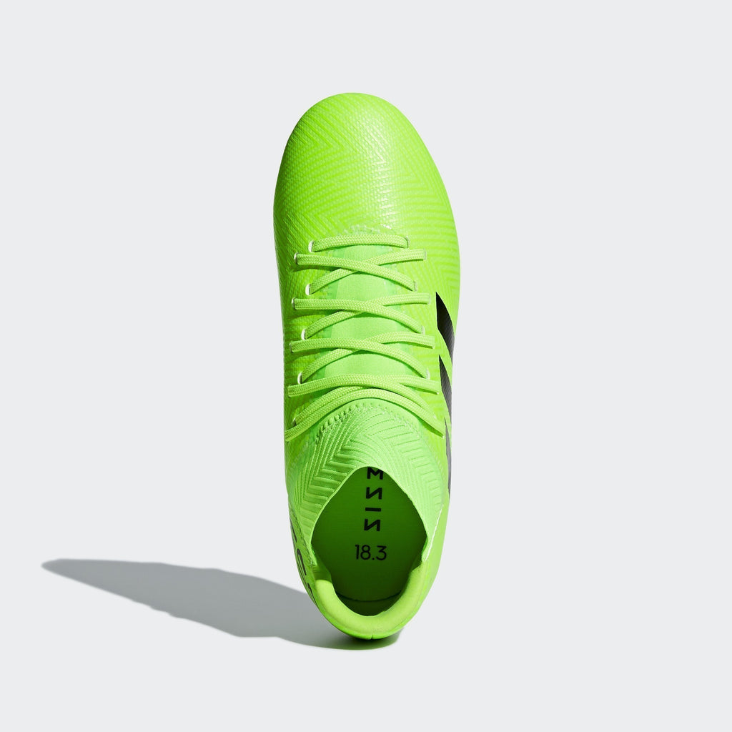 Kid's Nemeziz Messi 18.3 FG Soccer Cleats - Solar Green/Black/Green - DB2367-ADIDAS by Adidas | Available at Niky's Sports
