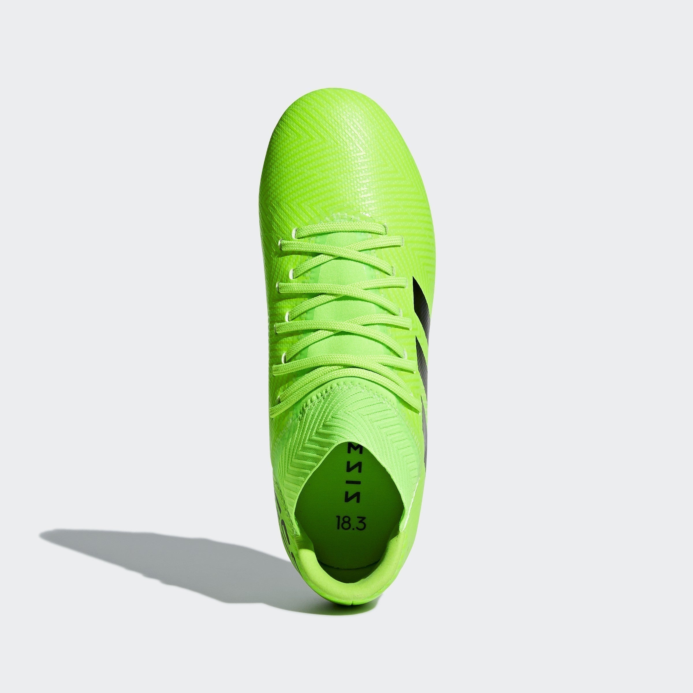 Kid's Nemeziz Messi 18.3 FG Soccer Cleats - Solar Green/Black/Green - DB2367-ADIDAS by Adidas | Available at Niky's Sports