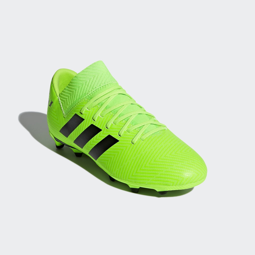 Kid's Nemeziz Messi 18.3 FG Soccer Cleats - Solar Green/Black/Green - DB2367-ADIDAS by Adidas | Available at Niky's Sports