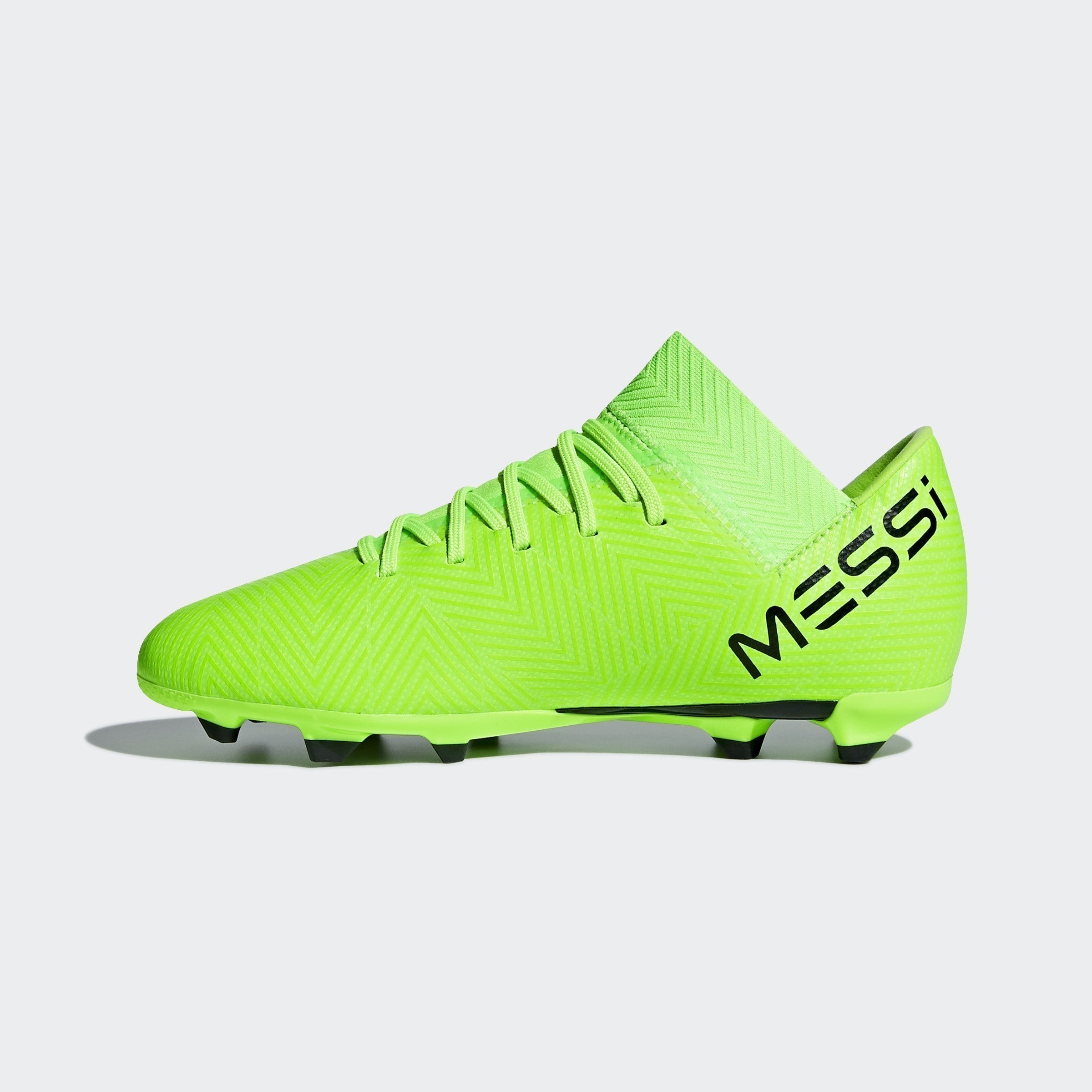 Kid's Nemeziz Messi 18.3 FG Soccer Cleats - Solar Green/Black/Green - DB2367-ADIDAS by Adidas | Available at Niky's Sports