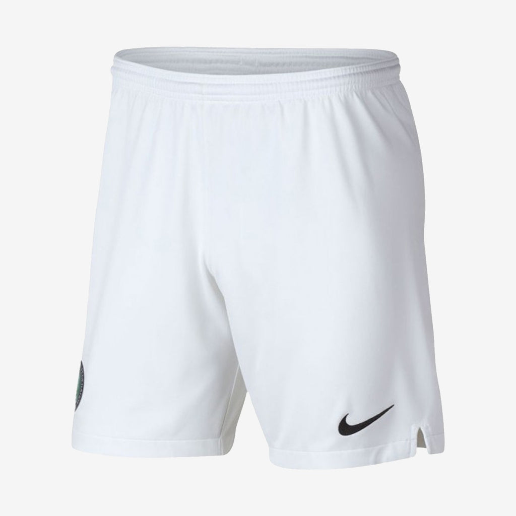 Kid's Nigeria 18 Home Shorts - White/Black - AH7880-100-NIKE by Nike | Available at Niky's Sports