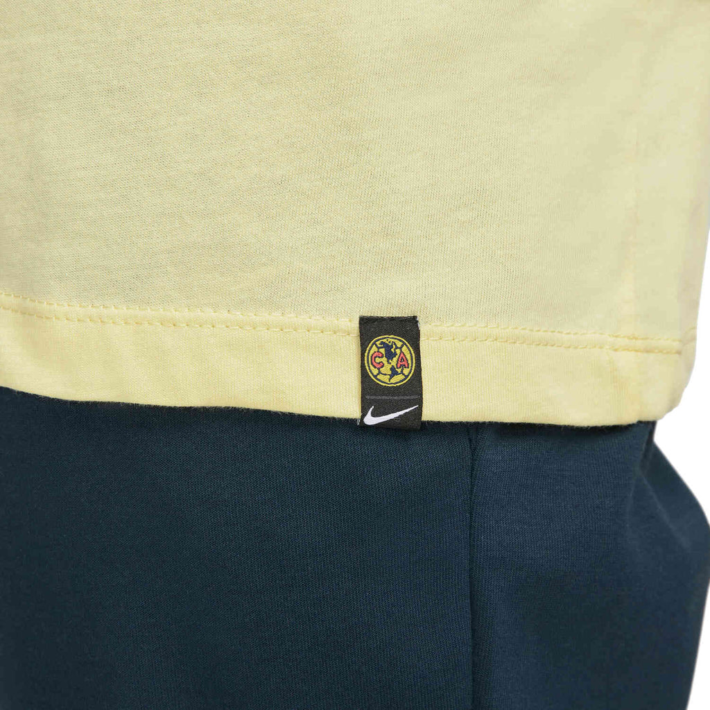 Men's Club America Vamos America Long Sleeve T Shirt Yellow - DD6846-706-NIKE by Nike | Available at Niky's Sports