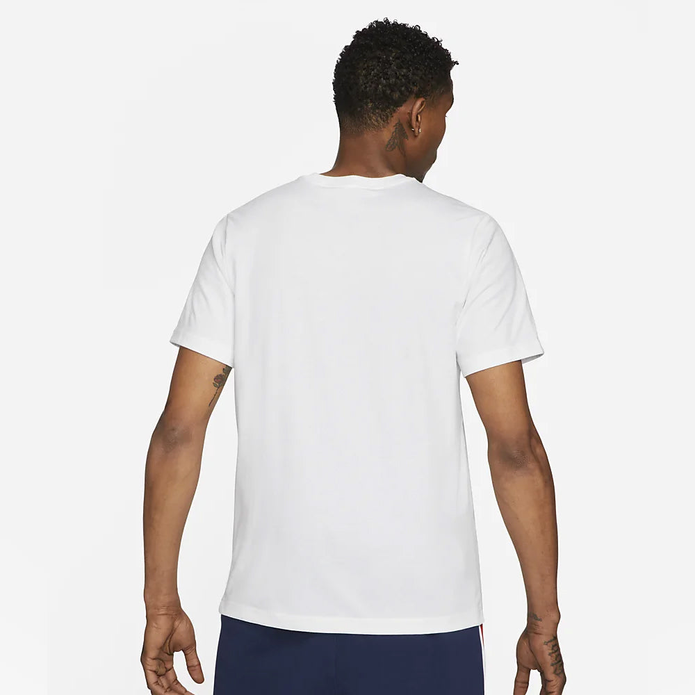 Men's Jordan Paris St Germain Wordmark T Shirt - DB6510-100-NIKE by Nike | Available at Niky's Sports