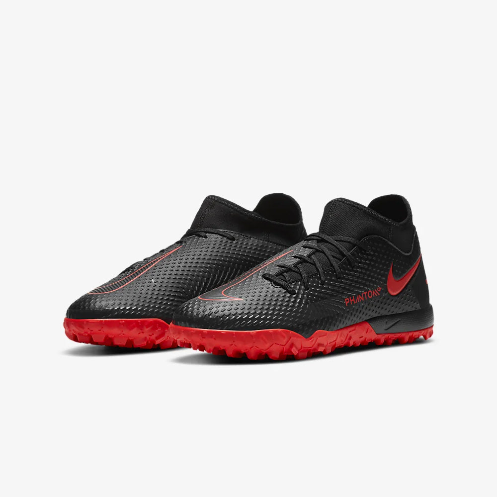 Men's Phantom GT Academy Dynamic Fit Turf Soccer Shoes Black/Red