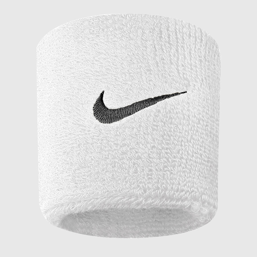 Nike Swoosh Wristbands White 2 Pack - N.NN.04.101.0S-NIKE by Nike | Available at Niky's Sports