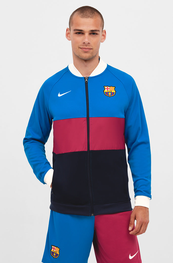 Nike FC Barcelona Men's Full-Zip Soccer Track Jacket - CW0443-427-NIKE by Nike | Available at Niky's Sports