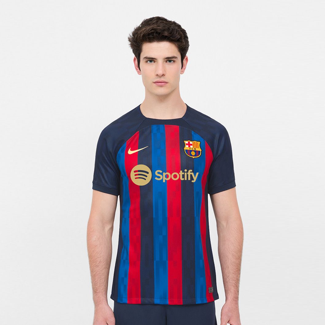 Nike FC Barcelona 2022 23 Stadium Home Men s Nike Dri FIT Soccer Jerse