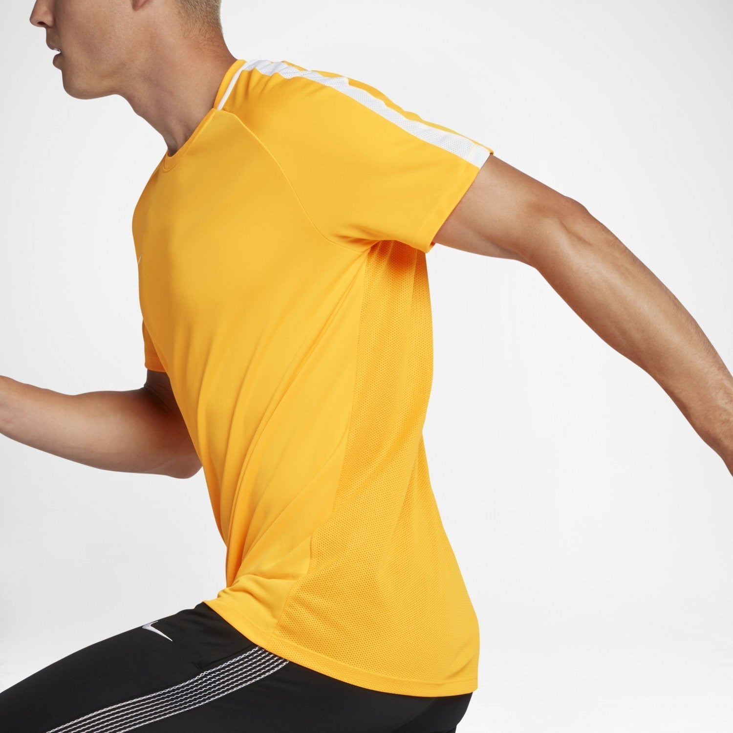 Men's Dry Academy Short Sleeve Training Top - Laser Orange/ White