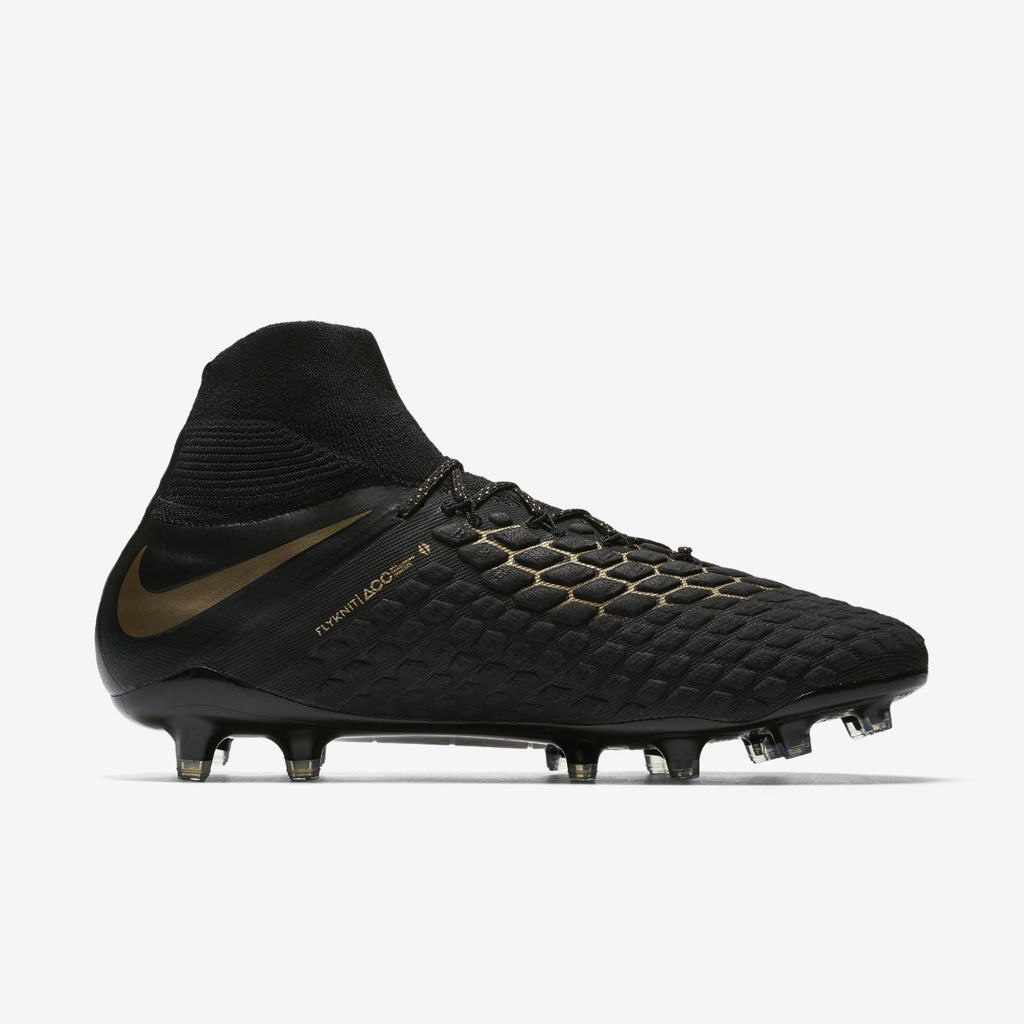 Men's Phantom III Elite DF Firm Ground Soccer Cleat - Black/Metallic Vivid Gold - AJ3803-090-NIKE by Nike | Available at Niky's Sports