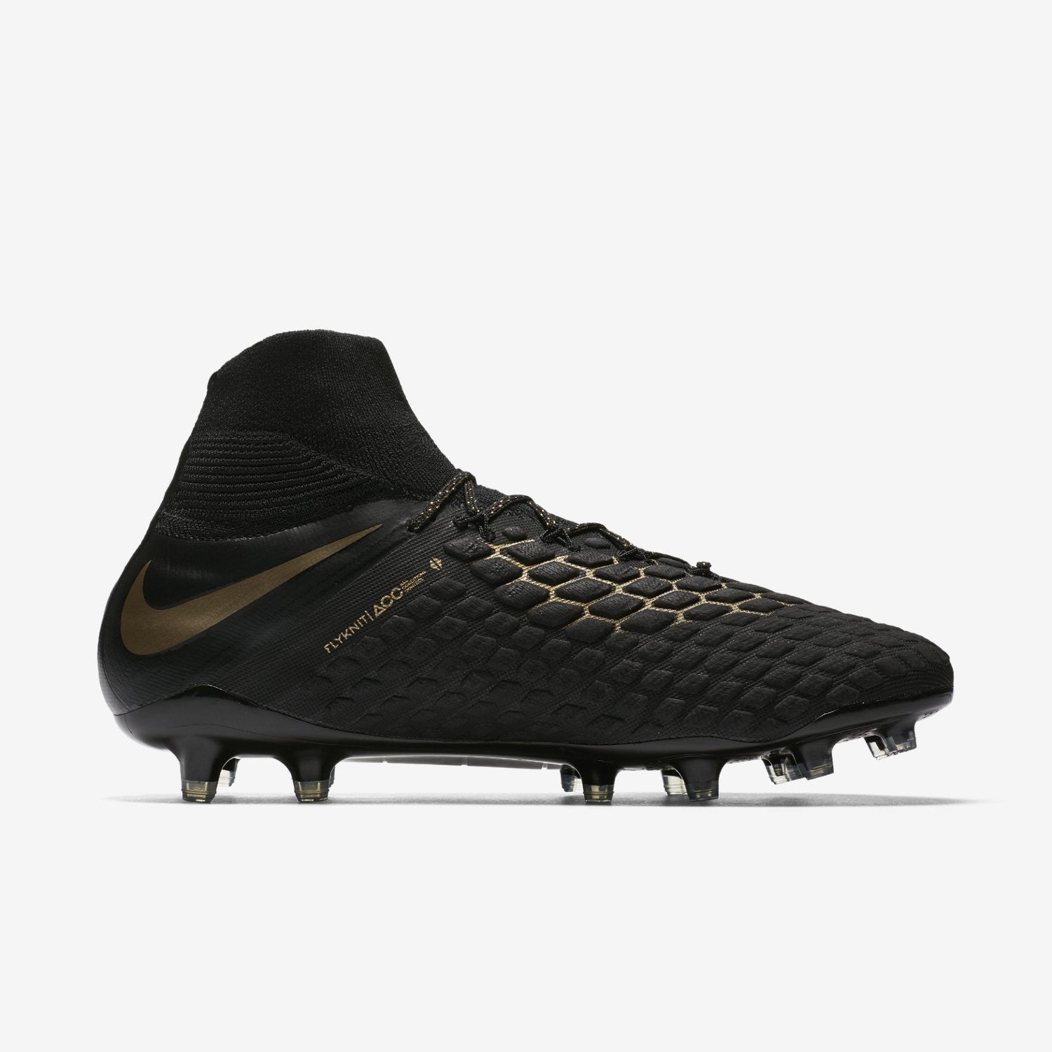 Men's Phantom III Elite DF Firm Ground Soccer Cleat - Black/Metallic Vivid Gold - AJ3803-090-NIKE by Nike | Available at Niky's Sports