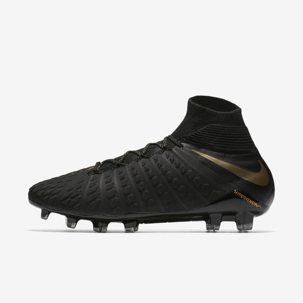 Men's Phantom III Elite DF Firm Ground Soccer Cleat - Black/Metallic Vivid Gold - AJ3803-090-NIKE by Nike | Available at Niky's Sports